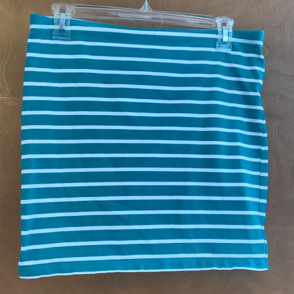 Teal bodycon skirt